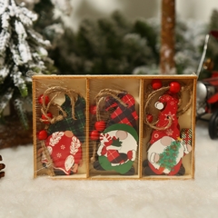 Conjunto de gnomos de madeira para árvore de Natal - comprar online