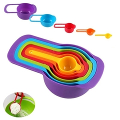 Conjunto de colheres de medição de cozinha com 6 peças