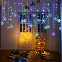 Imagem do Luzes de LED Floco de Neve de Natal