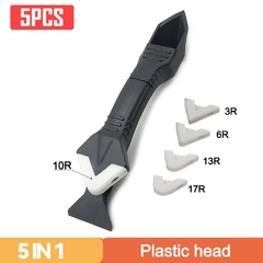 Raspador cola 5 em 1, removedor de calafeto, faca ângulo, espátula, 4pcs, cola piso, ferramenta remoção do molde - comprar online