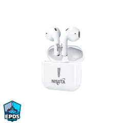 AURICULAR BLUETOOTH 5.1 EARBUDS, TAMAÑO MINI, CON BATERIA RECARGABLE COLOR BLANCO