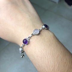 Pulseira em Prata 925 com Pedras Naturais - comprar online