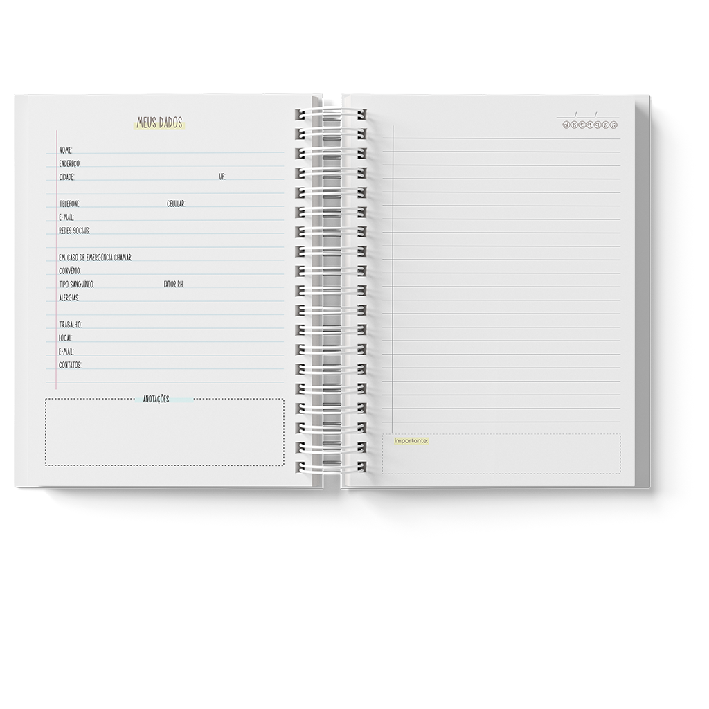 personalizar caderno capa dura