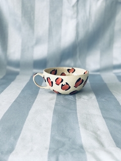 Caneca Chá Onça rosa