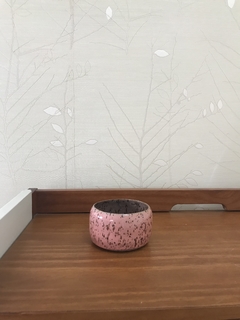 Cumbuca rosa com pintinhas tabaco - comprar online
