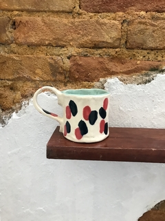 Caneca Vênus pinceladas rosas e azuis