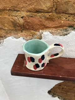 Caneca Vênus pinceladas rosas e azuis - Venere in ceramica