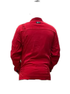 Jaqueta jeans vermelha - comprar online