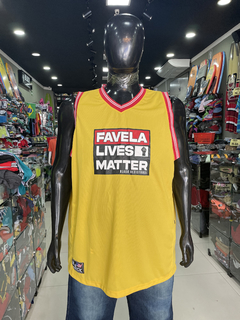 Regata Basquete Black Resistance Plus Size Amarela
