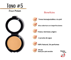 Maquillaje en estuche "Tono #5" Brown Medium - comprar en línea