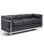 SOFA LC2 LE CORBUSIER 3 CUERPOS (VER DESCUENTO X TRANSFERENCIA) en internet
