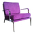 SILLÓN MARSHALL GILBERT CHENILLE VIOLETA (VER DESCUENTO X TRANSFERENCIA) - HOLLYWOOD