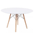 MESA COMEDOR EAMES REDONDA 120CM TAPA LAQUEADA (VER DESCUENTO X TRANSFERENCIA)