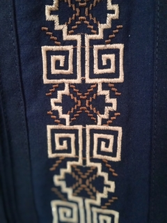 CAMISA CON TEGIDO TRADICIONAL - Amantlali