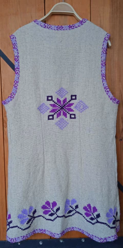 CHALECO LANA LARGO DAMA - Amantlali