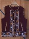 CHALECO VINO DE ESTAMBRON DAMA, TALLA 36