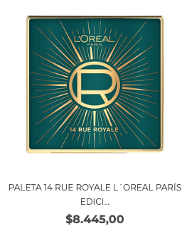 Paleta 14 Rue Royale L´Oreal París Edición Limitada