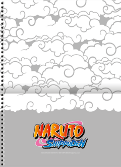 Caderno Capa Dura Naruto Hokage Espiral 1 Matéria Shippuden - São