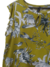 Remera Musculosa Seda Fria Estampada con Volados - comprar online