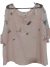 Blusa Camisola Transparencia y Bordados Talle Grande - tienda online