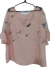 Blusa Camisola Transparencia y Bordados Talle Grande en internet