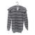 Sweater Rayado con Volados en Hombro - comprar online