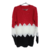 Sweater 3 Colores Combinados en Forma de Picos - comprar online