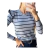 Sweater Rayado con Volados en Hombro