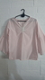Camisola Blusa Fibrana Mangas Oxford