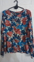 Camisa Estampada Fibrana Mangas Estilo Oxford
