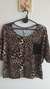 Remera Animal Print Bolsillo