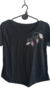 Remera Lisa con Aplique Ramita con Hojas