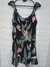 Vestido Fibrana Estampado Corto con Volados - comprar online