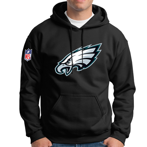 philadelphia eagles moletom com capuz black