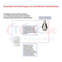Lámpara Led Solar Autónoma 10w Luz Dia Tbcin - La Eléctrica SRL -   Materiales Eléctricos Por Mayor y Menor - laelectricasrl.com