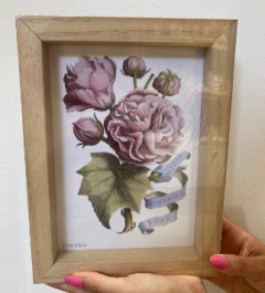 CUADRO TUSCANY FLOR ROSA
