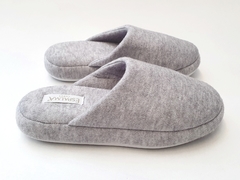 PANTUFLAS TOP LISA GRIS - comprar online