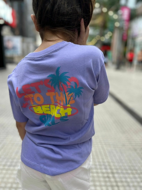 Remera Let`s go to the beach LILA