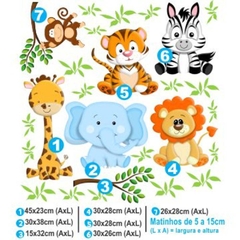 Adesivo de Parede Infantil Safari - comprar online