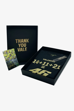 Caja Remera Vr46 Valentino Rossi Valencia Thank You Vale