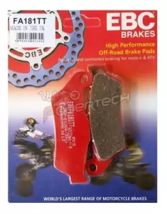 PASTILLAS DE FRENO DELANTERA FA181TT EBC BRAKES - comprar online