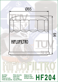 FILTRO DE AIRE HF204 - HIFLOFILTRO - comprar online