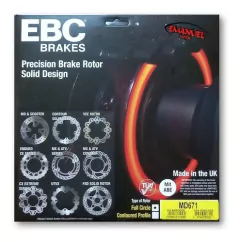 DISCO DE FRENO TRASERO EBC BRAKES MD671 - comprar online