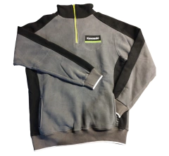Buzo Gamuzado Kawasaki Gris - Premium