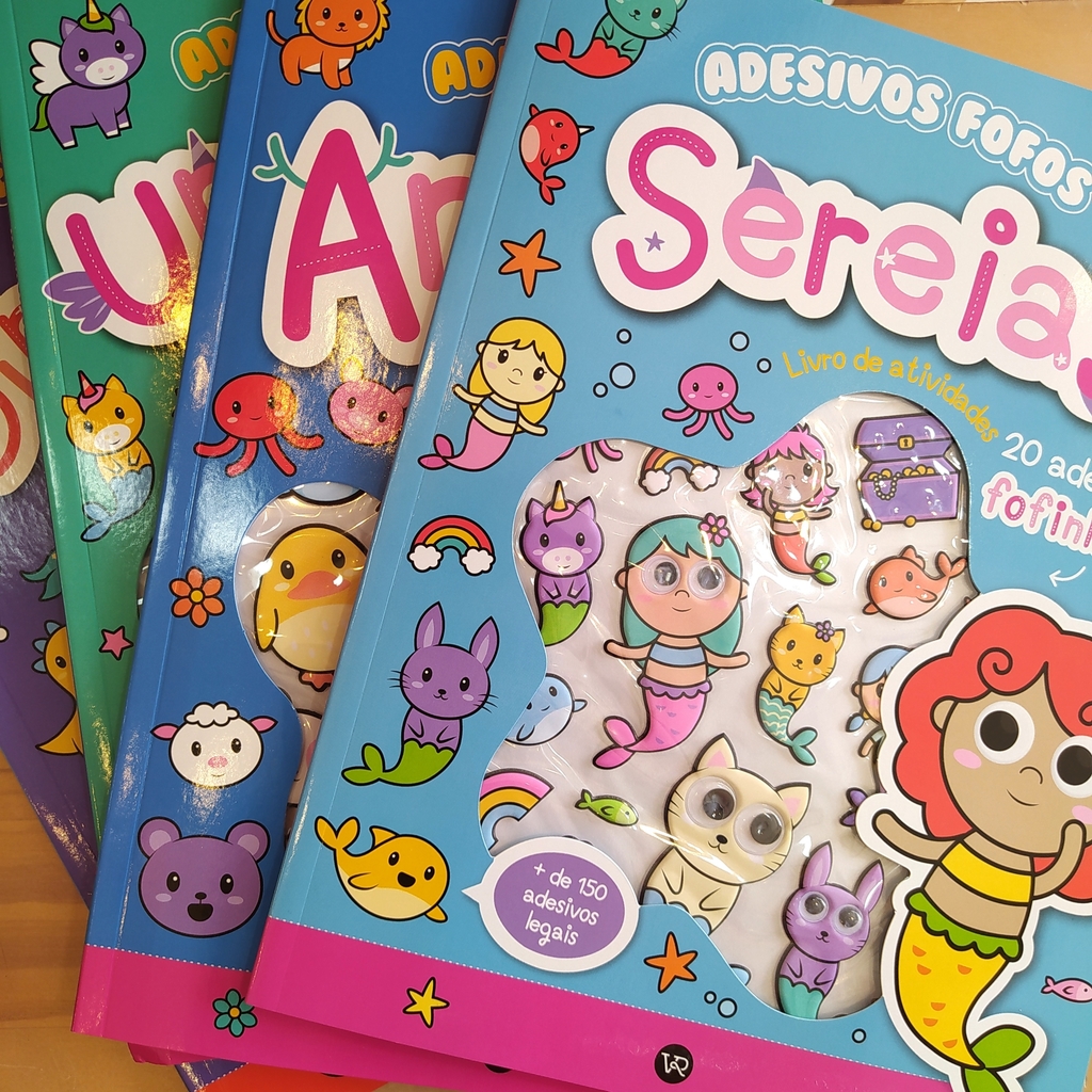 Livro de Atividades Infantil - Adesivos Fofinhos: Meninas