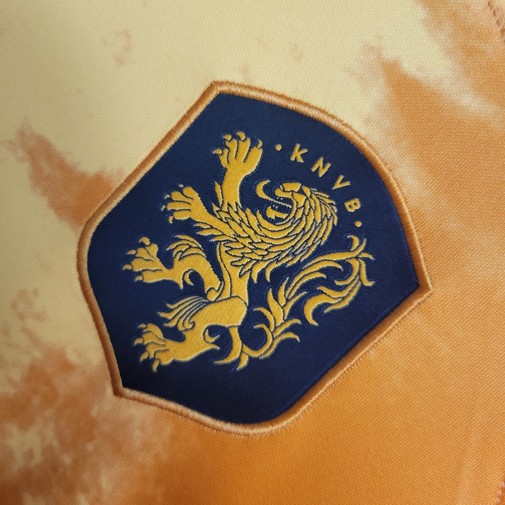 Camisa Holanda Home Copa do Mundo 2022 - Laranja