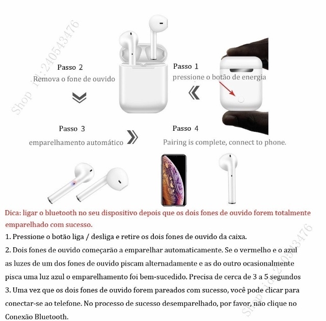 Instrucciones de Funcionamiento del i12 TWS: ¿Cómo usar los auriculares i12  TWS? | GearBest Blog