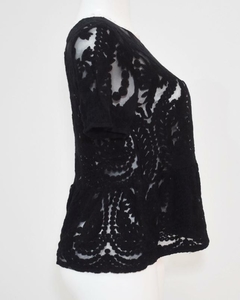 Blusa negra ZARA - comprar en línea