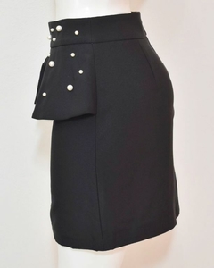 Falda negra con perlas ZARA - comprar en línea