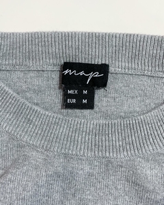 Blusa gris manga larga MAP - Armario 32
